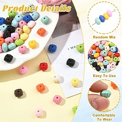 50 шт. Непрозрачные акриловые бусины&nbsp;OACR-YW0004-25