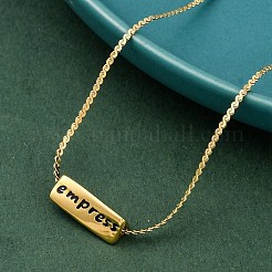 Ионное покрытие (ip) 304 нержавеющая сталь серпантинные цепочки ожерелья NJEW-K255-33G