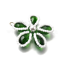 4шт 4 цвета стеклянные подвески&nbsp;PALLOY-TA00313