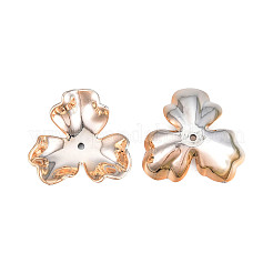 3-лепестковые гальванические непрозрачные акриловые колпачки для бусин SACR-T132-02