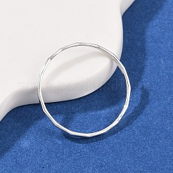 925 кольцо из стерлингового серебра без рисунка RJEW-P165-01A-S