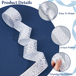 Этническая вышивка полиэстер плоские ленты OCOR-WH0060-37B