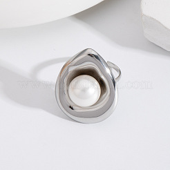 Кольцо-манжета из нержавеющей стали в форме капли для женщин&nbsp;BM0496-4