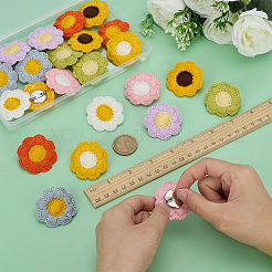 24 шт. 8-х цветные полиэстеровые железные булавки для лацканов одежды рюкзака&nbsp;JEWB-FG0001-56