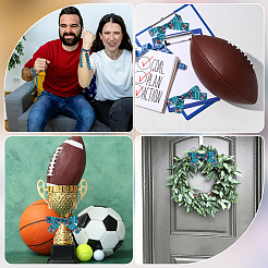 Лента из полиэстера в корсажу длиной 25 ярд с принтом в виде спортивного мяча OCOR-WH20002-03A-01