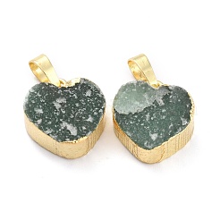 Естественный зеленый авантюрин подвески&nbsp;G-B012-13G-06