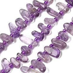 Природный аметист нитей бисера&nbsp;G-L649-D05-02