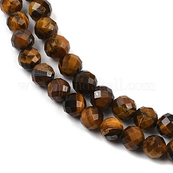Природных тигровый глаз бисер нитей G-G281-B05-6mm