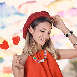 80 шт. 16-цветные плюшевые шарики-помпоны из тканевого сплава DIY-GA0008-86