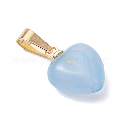 Натуральные подвески в форме сердца из говлита и черного оникса (окрашенные и подвергнутые термической обработке)&nbsp;PALLOY-JF05059