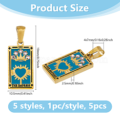 5 шт. 5 стиля подвески из нержавеющей стали 304 STAS-DC0016-25