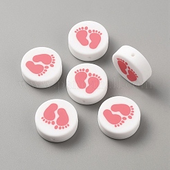 Пищевые экологически чистые силиконовые бусины&nbsp;SIL-WH0013-34A-01