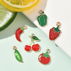 6шт 6 стиля подвески из сплава с эмалью&nbsp;ENAM-YW0005-68