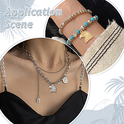 72 шт. 4 цвета подвески из сплава в тибетском стиле&nbsp;FIND-AR0006-39