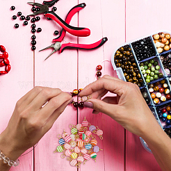 100 шт. полосатая смоляная соединительная подвеска&nbsp;FIND-DC0002-40