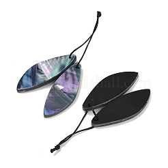 2 шт. подвески-ракушки из натуральной черной губной помады&nbsp;FIND-Z079-01G