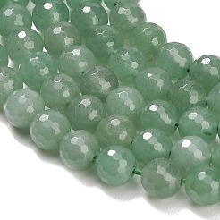 Естественный зеленый авантюрин бисер нитей&nbsp;G-C280-B20-8mm
