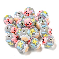 Ручная роспись акрилом с эмалевыми бусинами&nbsp;MACR-D031-05