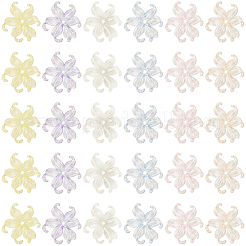 60шт 6 цвета непрозрачные акриловые бусины OACR-SC0002-17