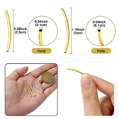 Бисера латунной трубки&nbsp;KK-YW0001-98A-G