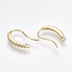 Латунные крючки для сережек&nbsp;KK-T038-252G