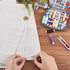 Прямоугольная хлопчатобумажная льняная ткань&nbsp;DIY-WH20001-58B