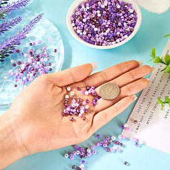 100 г непрозрачных и прозрачных внутри цветов 6/0 стеклянные бусины&nbsp;SEED-TA0001-12C