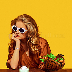 15шт 3 цвета спортивные браслеты из акриловых бусин для мужчин и женщин&nbsp;BJEW-SP0001-23