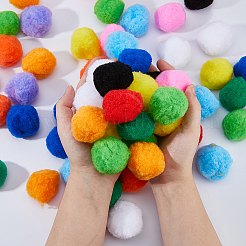 72шт. 12-х цветный полипропиленовый помпоновый шар&nbsp;DIY-FH0010-22