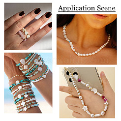 40шт 4 стиля натуральные бусины из пресноводных ракушек&nbsp;SHEL-TA0001-15