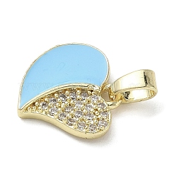 Латунные микропроволочные кубические циркониевые подвески из эмали&nbsp;LS-KK-L248-20G