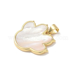 Подвески из латуни из натуральных ракушек KK-L239-068G