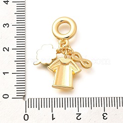 Латунные эмалевые спортивные европейские подвески&nbsp;KK-U048-03G-01