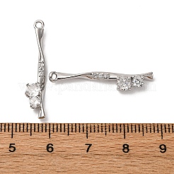 Латунные микро проложить кубического циркония подвески KK-Z112-03P