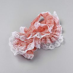 5 ярд полиэстеровой ленты с принтом в клетку&nbsp;OCOR-GF0005-08A