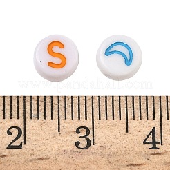 50 г 4 стильные непрозрачные белые акриловые бусины MACR-FS0001-35