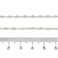 Не тускнеющая цепочка из нержавеющей стали 304 для мужчин и женщин NJEW-E076-02P