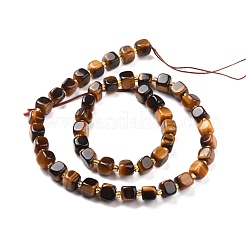 Природных тигровый глаз бисер нитей G-K323-04