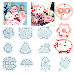 DIY шейкер для свиней / силиконовые Молды для ювелирных изделий с зыбучим песком&nbsp;DIY-I057-12