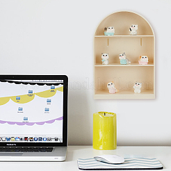 3-ярусные пластиковые настенные витрины для фигурок ODIS-WH0329-46