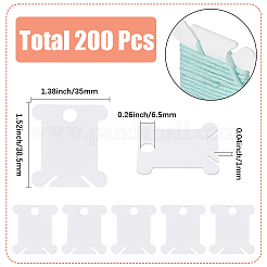 200 шт. ПВХ-пластиковые доски для намотки нитей&nbsp;TOOL-SC0001-83B