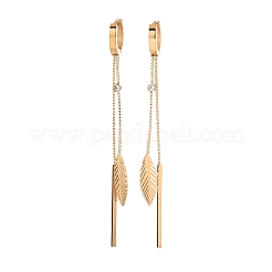 Серьги-кольца из нержавеющей стали 304&nbsp;EJEW-F393-12G