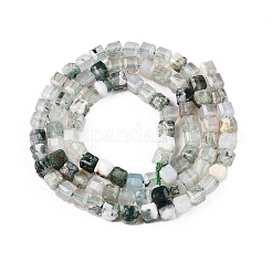 Природные моховой агат бисер нитей G-T138-211K