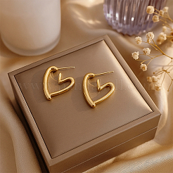 4 пара сережек-гвоздиков из сплава 2 цветов&nbsp;EJEW-GO0003-07