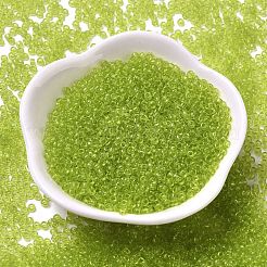 Прозрачные цветные стеклянные круглые бусины&nbsp;SEED-B001-06A-11