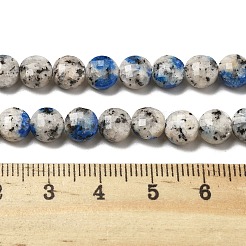 Натуральный камень k2 бусины пряди G-C179-A6mm-12