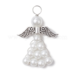 Подвески из перламутровых стеклянных бусин PALLOY-JF03206