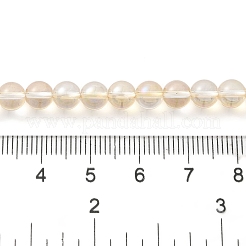 Прозрачные стеклянные бусины гальваническим пряди&nbsp;GLAA-T032-T6mm-C11