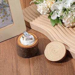 1 шт. деревянные коробки для колец с крышкой DJEW-SP0001-10