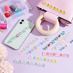 10 шт. 10-х стилевые нашивки из полиэстера для одежды DIY-PH0009-91